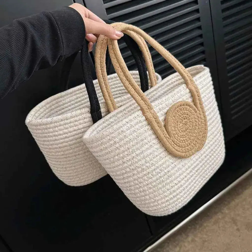 Bolsa de Praia de Palha Modelo Lolla