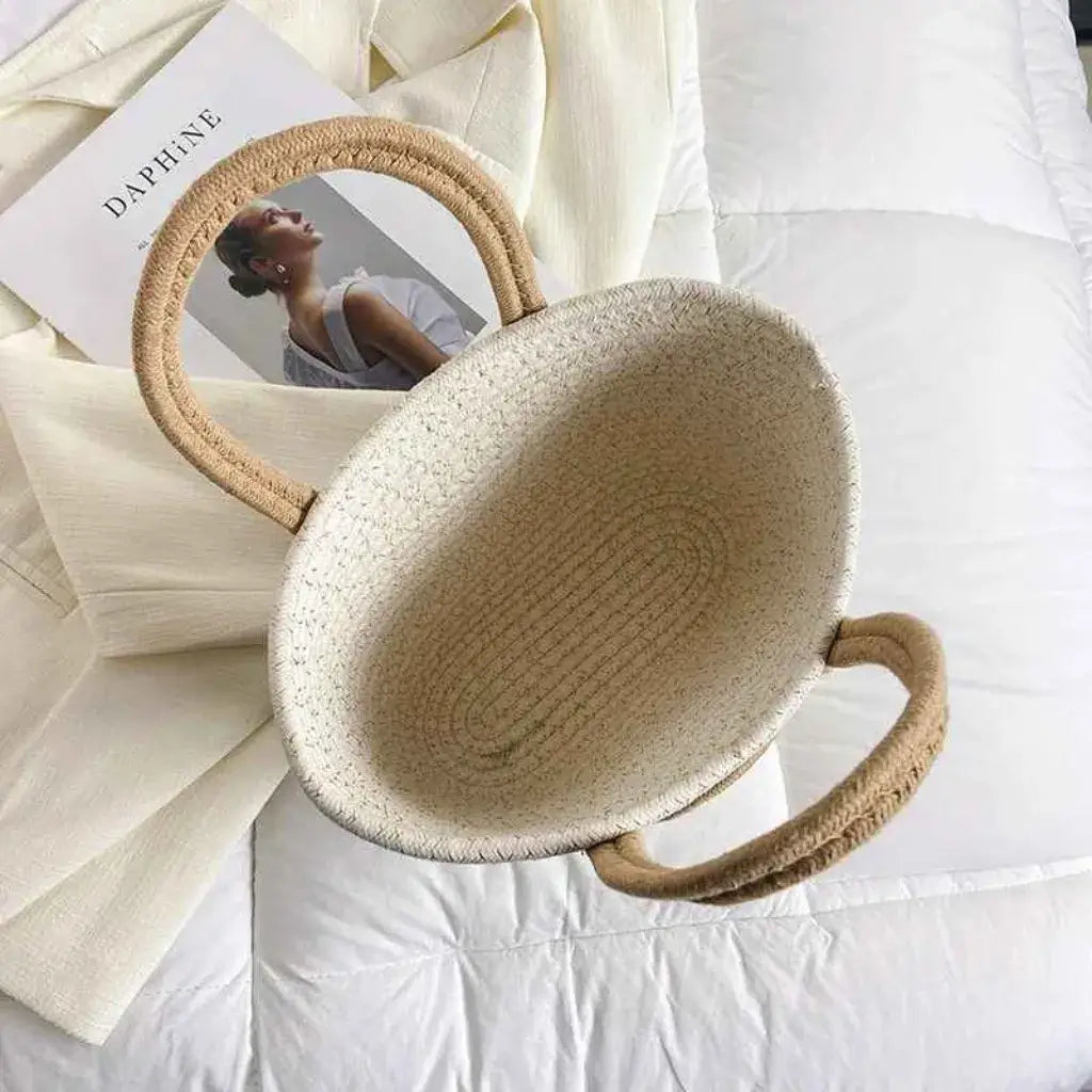 Bolsa de Praia de Palha Modelo Lolla