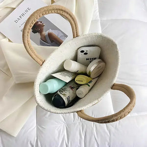 Bolsa de Praia de Palha Modelo Lolla