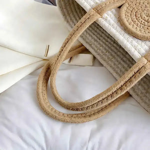 Bolsa de Praia de Palha Modelo Lolla