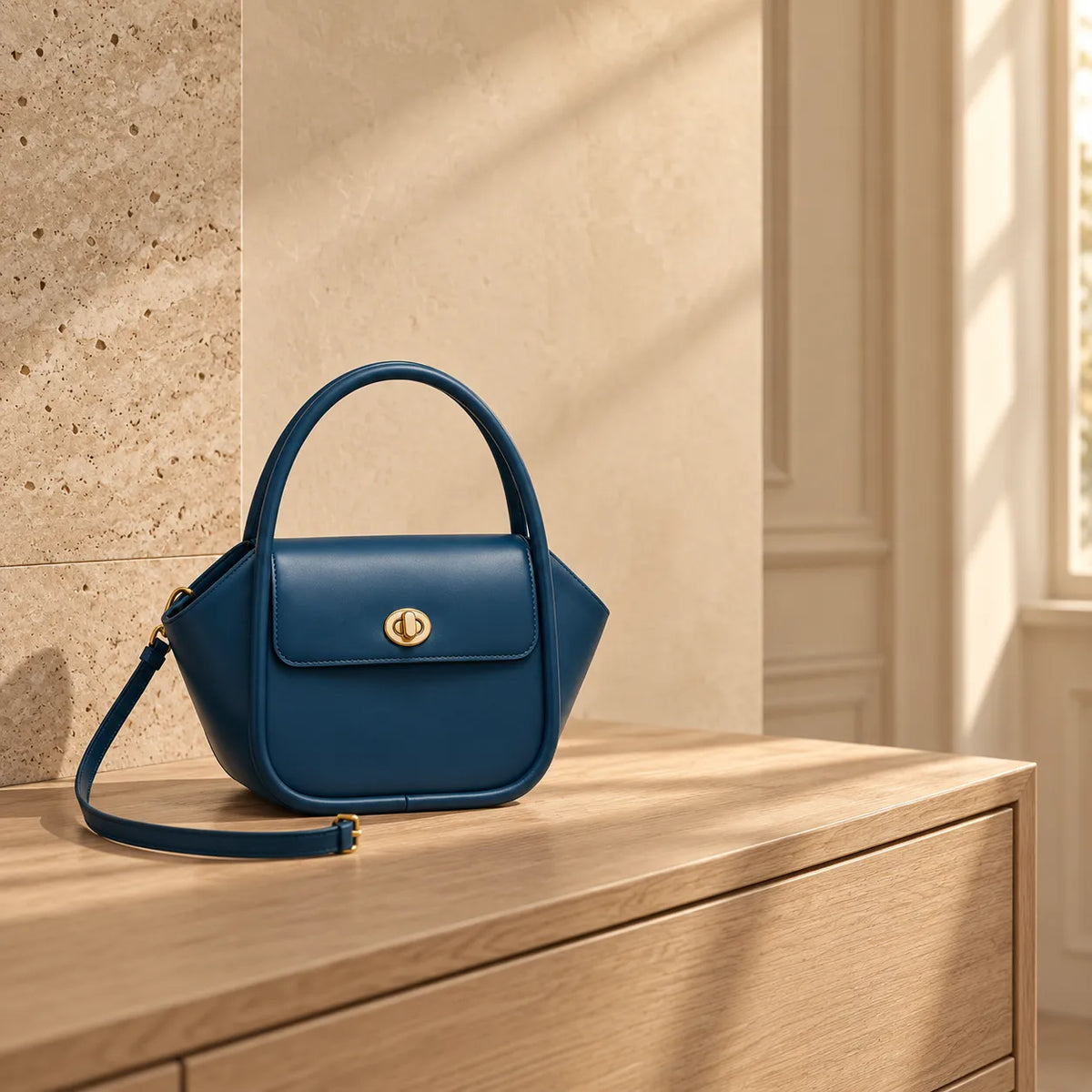 Bolsa de Mão Feminina em Couro Legítimo - Bayonne