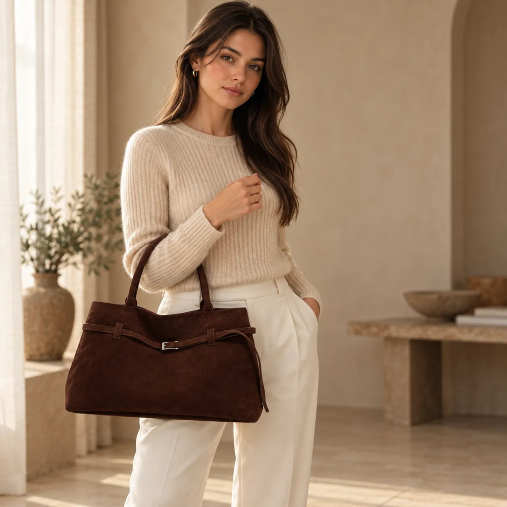 Bolsa Tote Feminina em Camurça - Vence