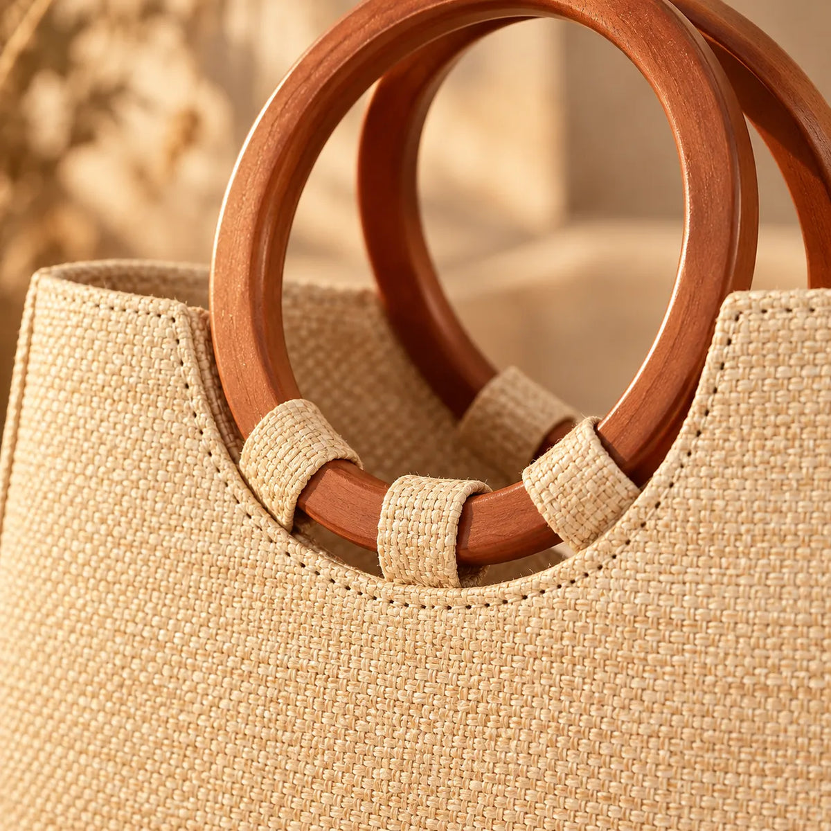Bolsa Tote Feminina em Palha - Lourmarin