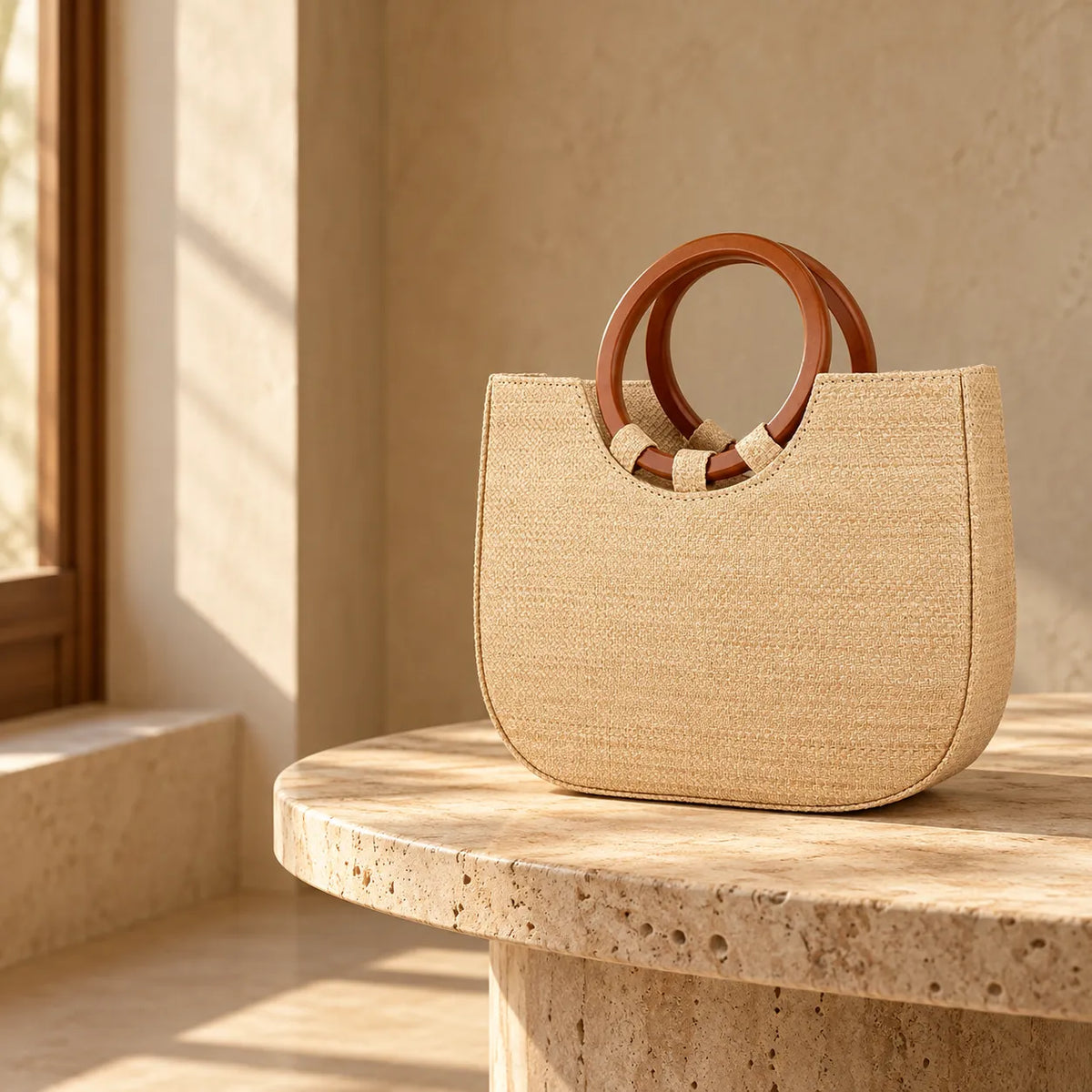 Bolsa Tote Feminina em Palha - Lourmarin