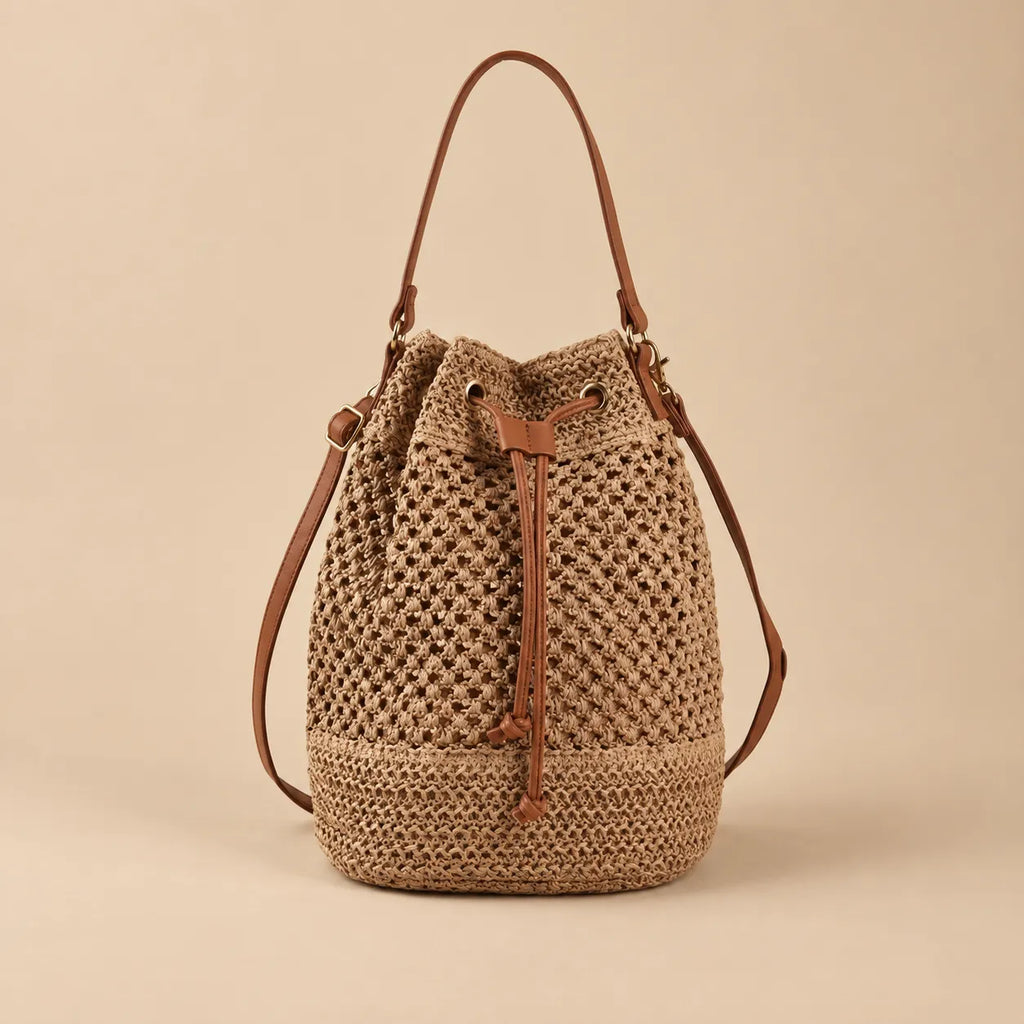 Bolsa Transversal Feminina em Palha - Menton