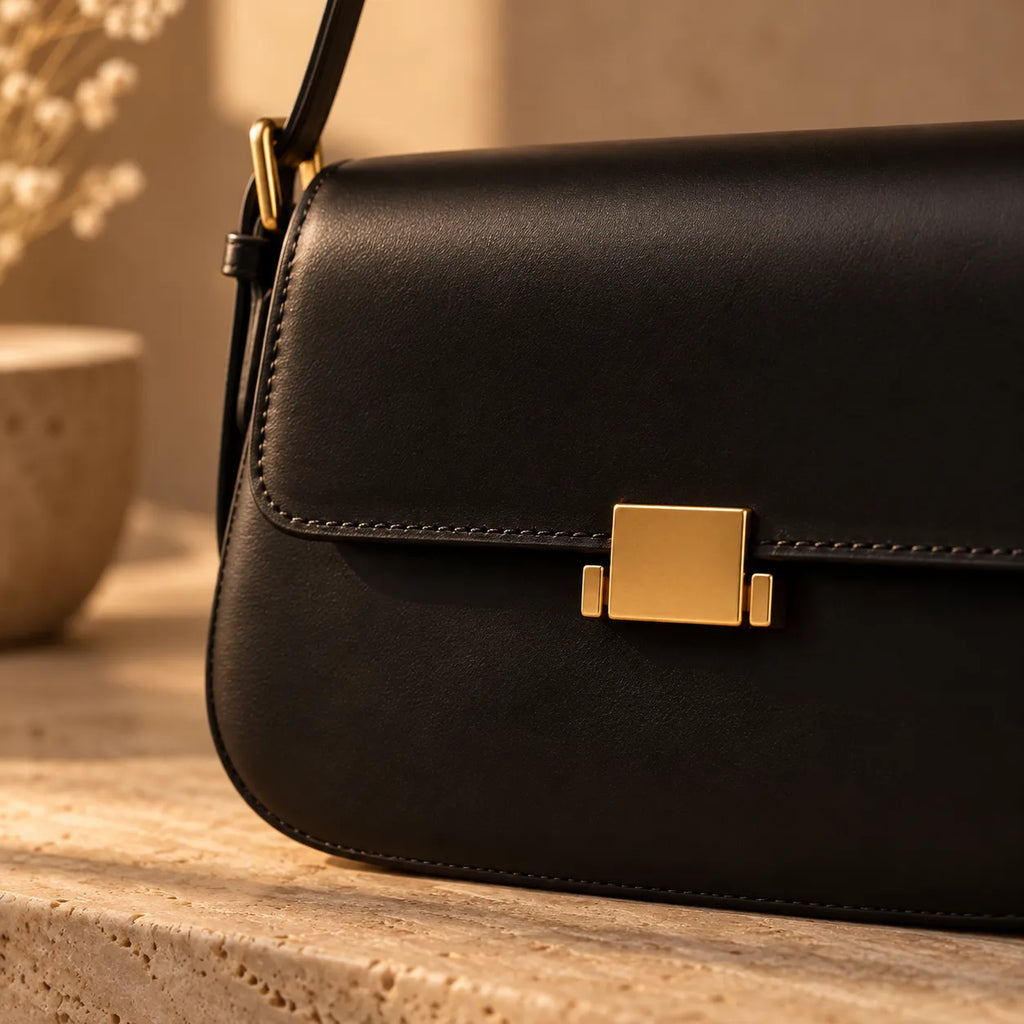Bolsa de Ombro Feminina em Couro Legítimo - Beaune