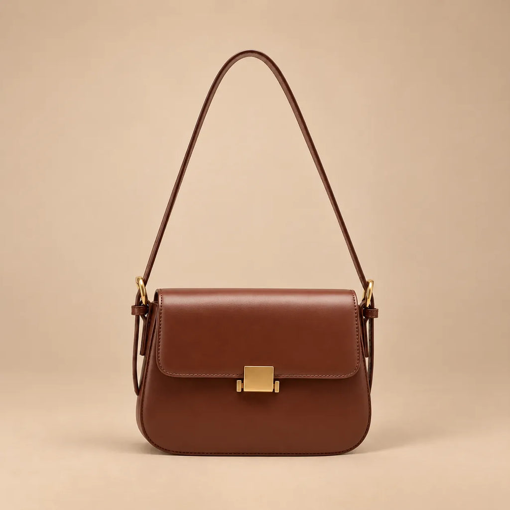 Bolsa de Ombro Feminina em Couro Legítimo - Beaune