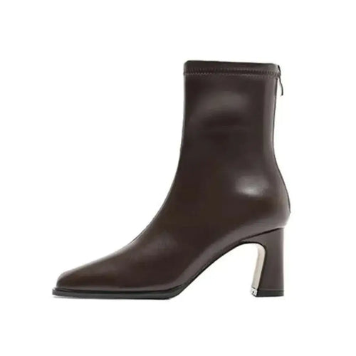 Bota Cano Curto Marrom