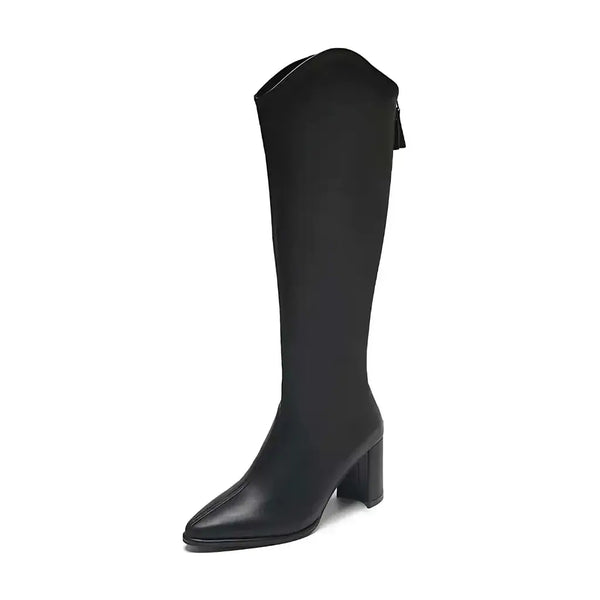Bota-Feminina-Cano-Longo-Salto-Grosso-Preto