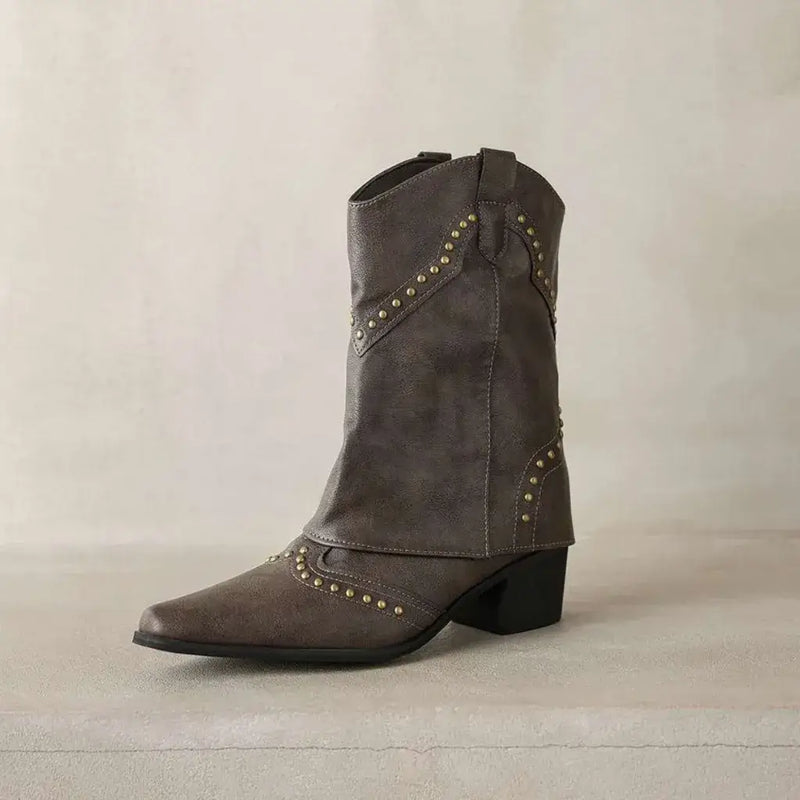 Bota Feminina Texana Cáqui Denver