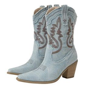 Bota Feminina Texana Jeans Dallas