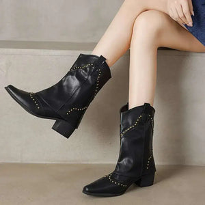 Bota-Feminina-Texana-Preta-Denver