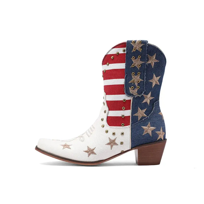 Bota Texana Cano Médio Bico Fino Country