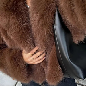 Casaco Curto Pele Marrom