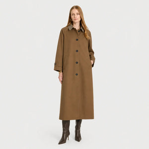 Casaco feminino longo dupla face para looks sofisticados