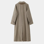 Sobretudo feminino longo elegante para inverno feminino