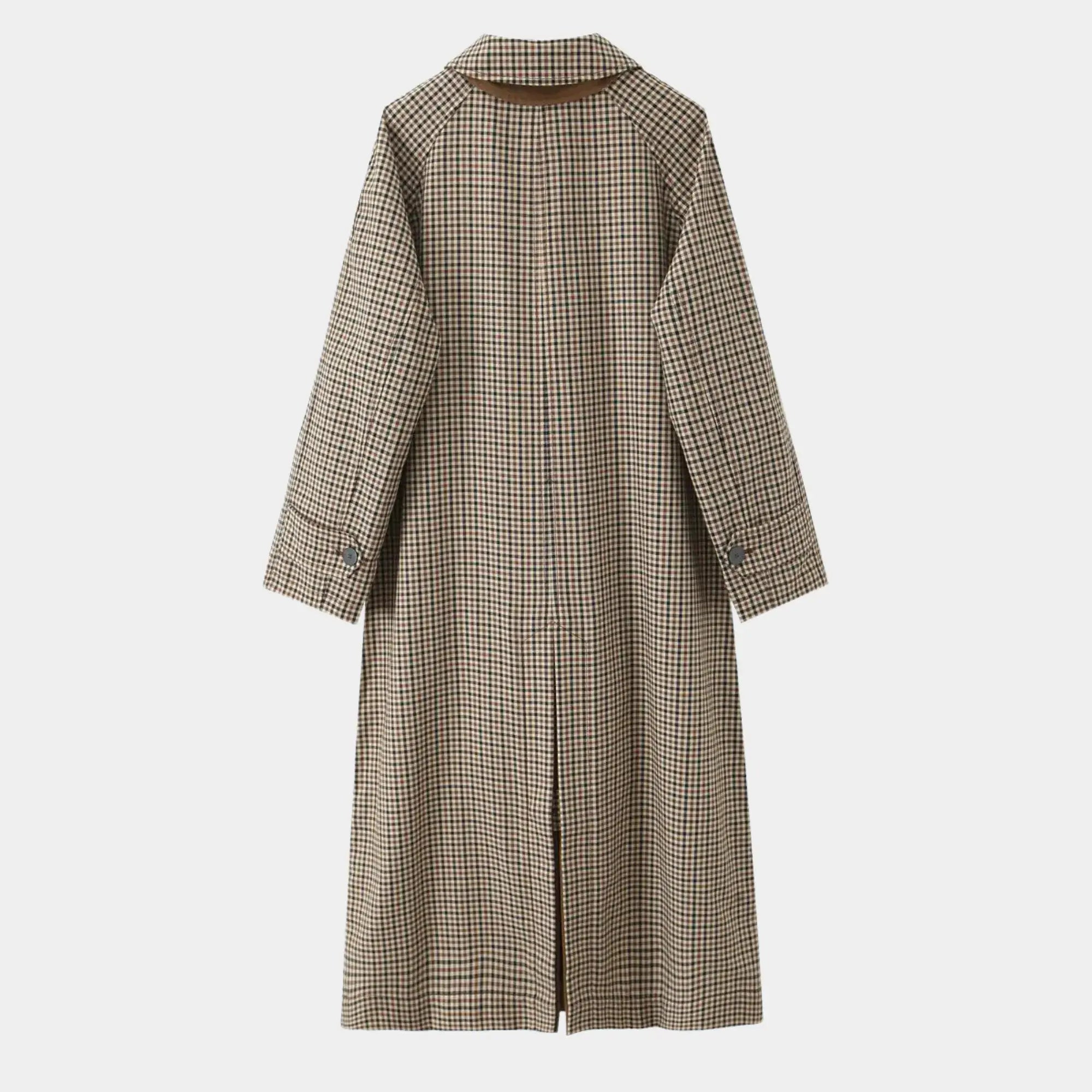 Sobretudo feminino longo elegante para inverno feminino