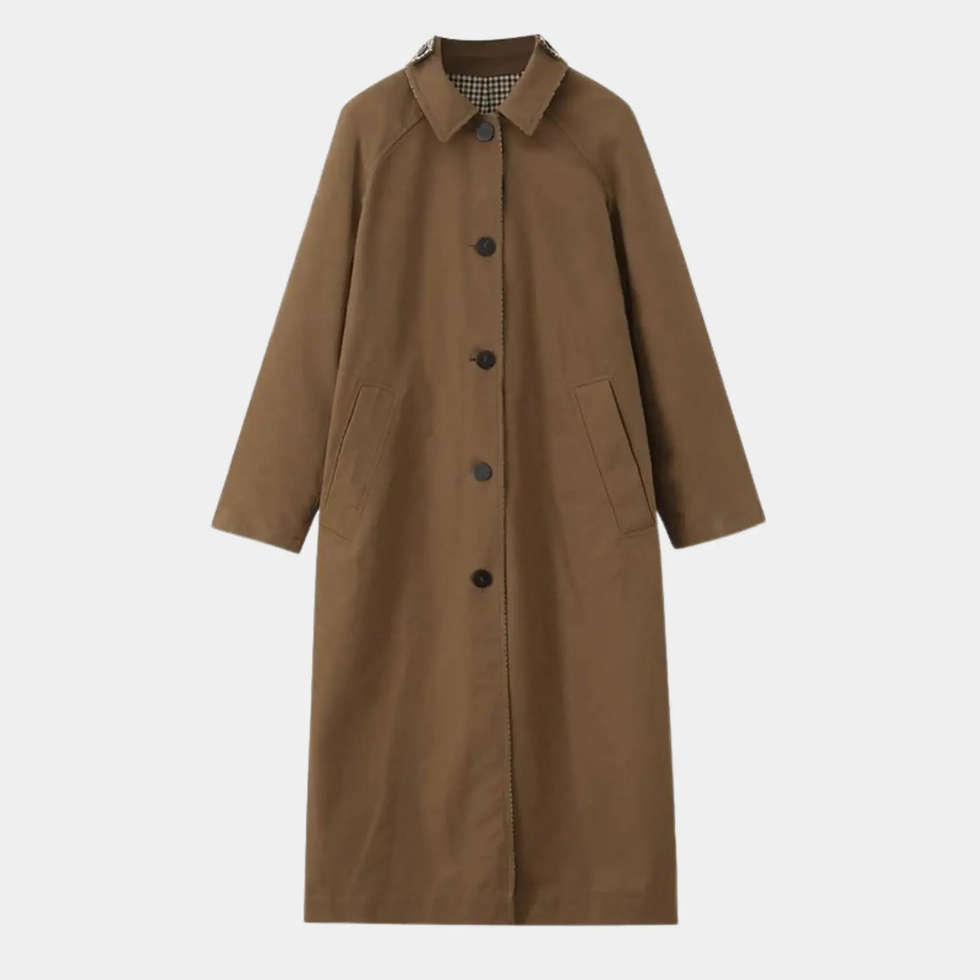 Casaco feminino inverno dupla face estilo europeu