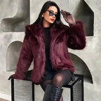 Casaco Feminino Vinho Fox