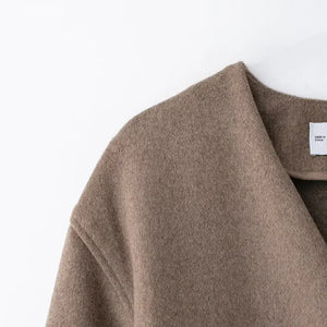 Casaco Lã Batida Feminino com Cinto 