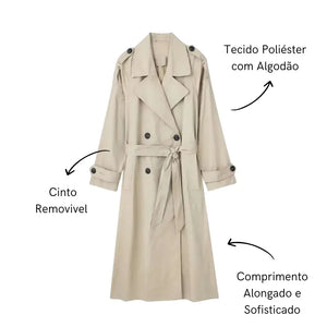 Casaco Longo Feminino Bege