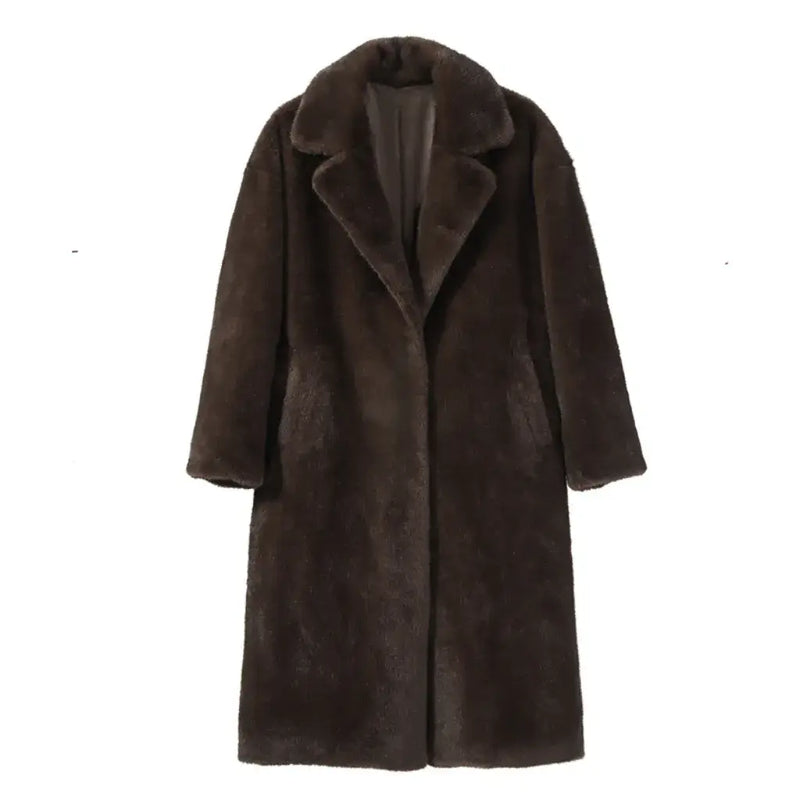 Casaco Longo Feminino Teddy