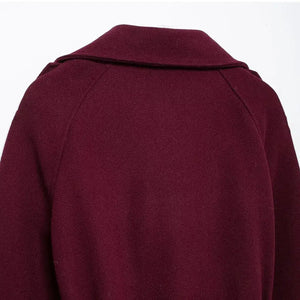 Casaco Longo Feminino Vinho Velvet