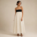 Vestido Feminino Longo Linho Alça Ajustável – Emily