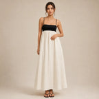 Vestido Feminino Longo Linho Alça Ajustável – Emily