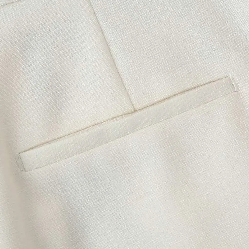 Conjunto Alfaiataria Colete Elegante Calça Pantalona