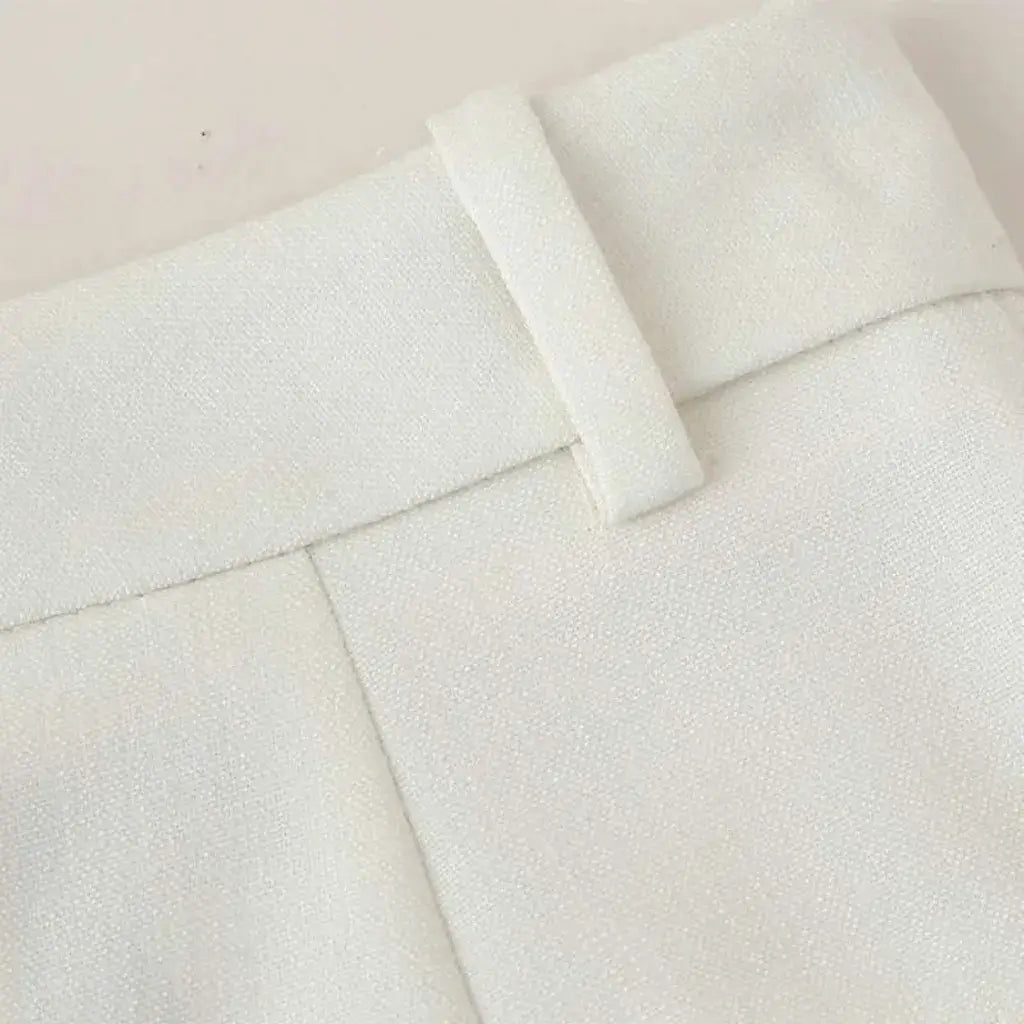 Conjunto Alfaiataria Colete Elegante Calça Pantalona