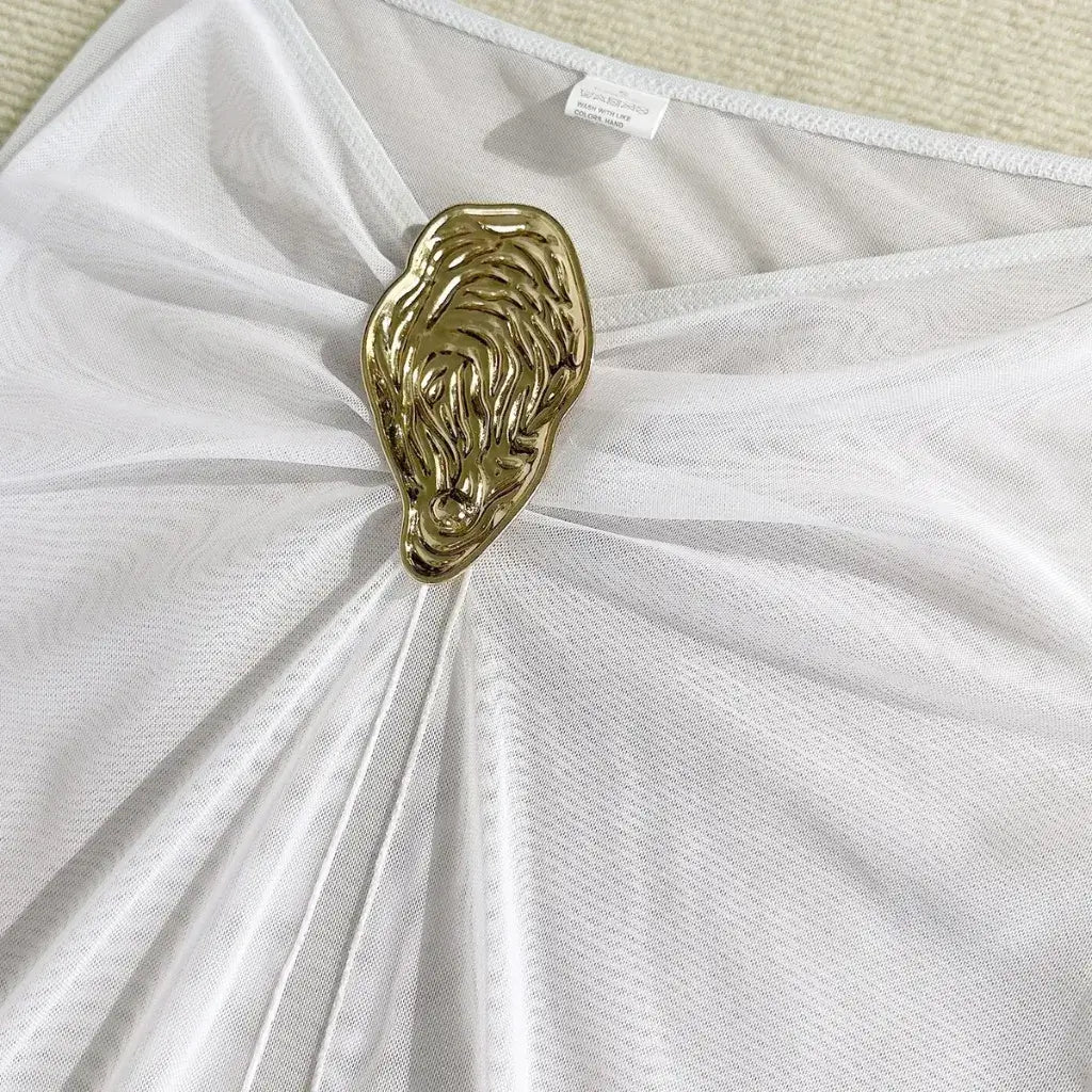 Conjunto Biquíni Cintura Alta e Saída de Praia Elegante