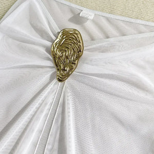 Conjunto Biquíni Cintura Alta e Saída de Praia Elegante