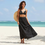 Conjunto Biquíni Hot Pants Saída de Praia Saia Longa
