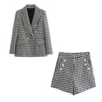 Conjunto Blazer Feminino Xadrez