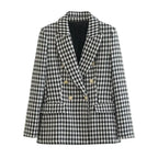 Conjunto Blazer Feminino Xadrez