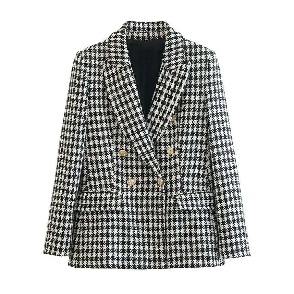 Conjunto Blazer Feminino Xadrez