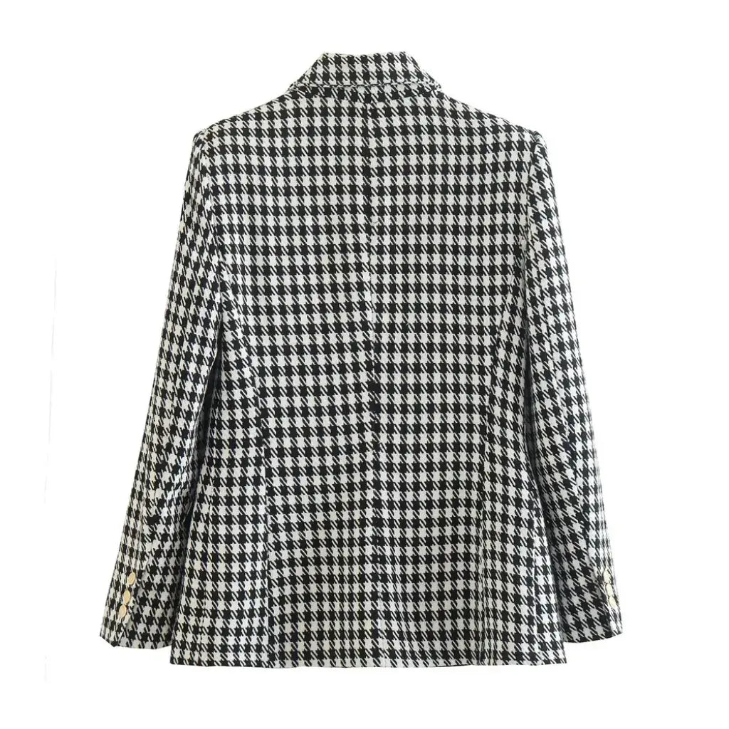 Conjunto Blazer Feminino Xadrez