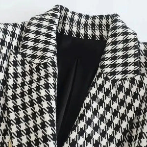 Conjunto Blazer Feminino Xadrez