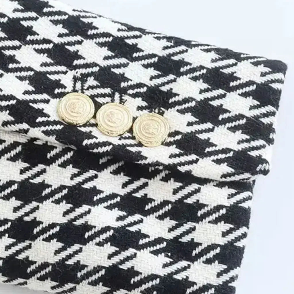 Conjunto Blazer Feminino Xadrez