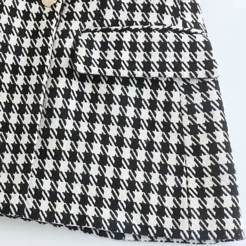 Conjunto Blazer Feminino Xadrez