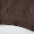 Conjunto Feminino Alfaiataria Marrom Modelo Mariane