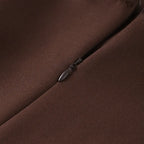 Conjunto Feminino Alfaiataria Marrom Modelo Mariane