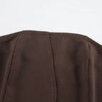 Conjunto Feminino Alfaiataria Marrom Modelo Mariane