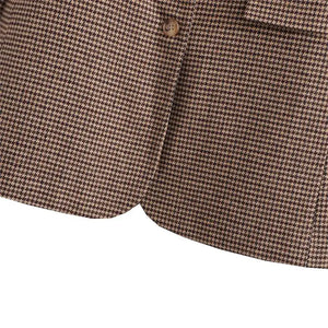 Conjunto Feminino Blazer Saia Xadrez