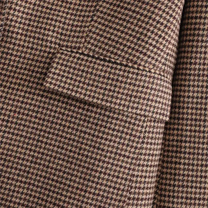 Conjunto Feminino Blazer Saia Xadrez