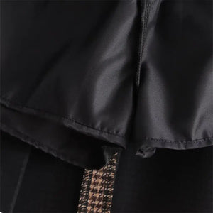 Conjunto Feminino Blazer Saia Xadrez