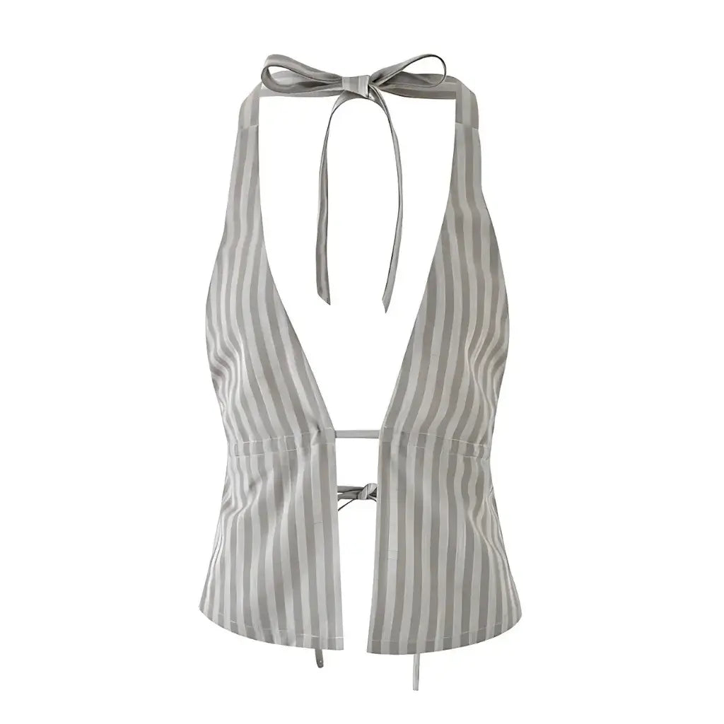 Conjunto Feminino Pantalona com Top Cropped Elegante