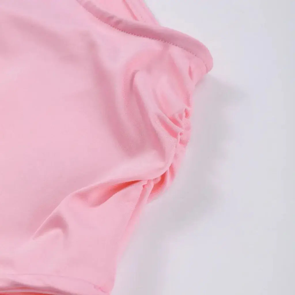 Conjunto Feminino Rosa Saia Longa e Blusa Cropped