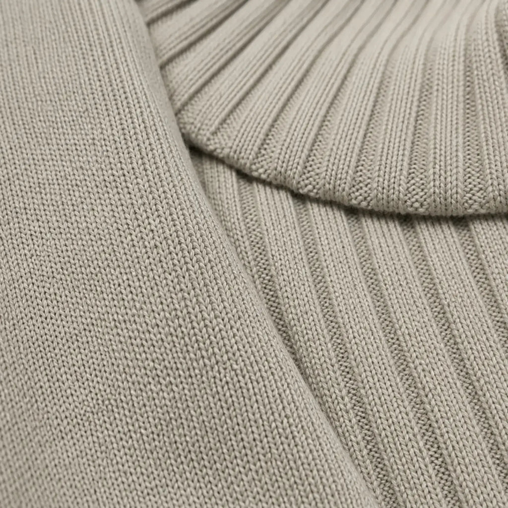 Conjunto Tricô Feminino 3 Peças Nude Estilo Casual Chic para Dias Frios